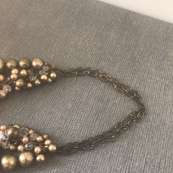 Gold statement necklace - Picture 2 of 4